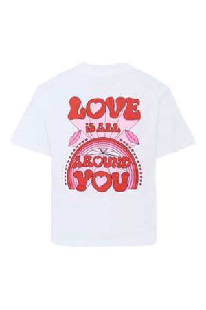 tshirt in cotone bianco STELLA McCARTNEY KIDS | TX8C11Z0434100